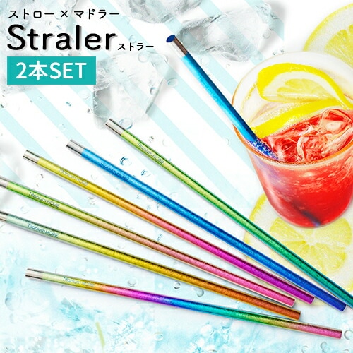ホリエ チタン製ストロー ストラー 2本セット 日本製 マイストロー マドラー 抗菌 清潔 燕三条 可愛い  H