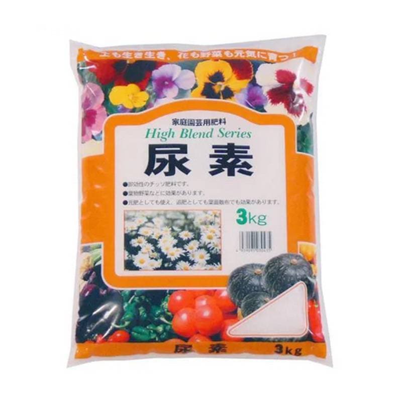 尿素 3kg あかぎ園芸 粒状タイプ 家庭菜園 園芸肥料 元肥 追肥 葉面散布 吉S DZ