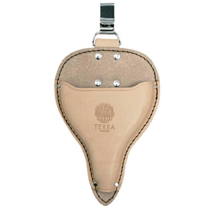TERRA テラ 大久保鋏ケース カン付 TR-03 H215×W140mm ヌメ革 日本製 国産 剪定鋏 鋏 ハサミ はさみ 園芸 プロスター ガーデニング レザー プS D