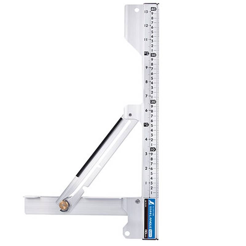 丸ノコガイド定規 たためるエルアングル Slim 40cm 78255 501×282×28mm 軽量 320g ストラップ穴付 定規 丸鋸ガイド コンパクト シンワ測定 H