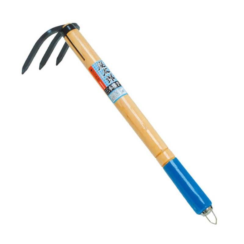熊手 庭太郎 三本熊手 フック付 605043 片山利器 くまで 園芸 農作業 農具 道具 ガーデニング 三冨D