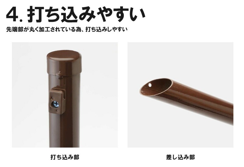 茶 アニマルフェンス セット 1.5×15m (フェンス1巻・支柱11本) ブラウン 害獣 防獣 イノシシ 猪 対策 太陽光発電 フェンス プラスワイズ シN 代引不可 BRF15