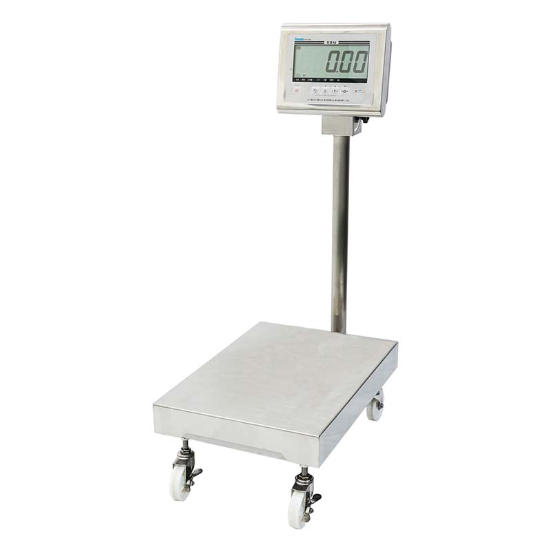 デジタル台はかり 防水型 DP-6701K-W-150 150kg キャスター付 零点リセット ワンタッチ プリセット風袋引き オートオフ 大和製衡 秤 高K 代引不可