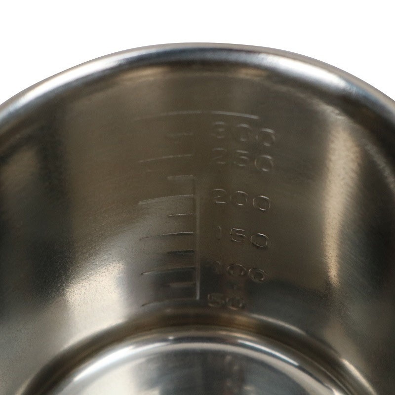 ステンレス 計量水マス 口付 約300cc SH-633M スギコ 計量カップ 計量 耐久性 耐食性 スギコ産業 代引不可