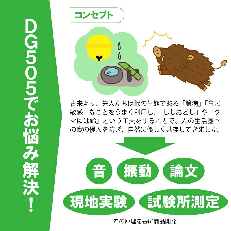 ＼ セットでお得！ ／ イノシシびっくり・支柱 セット DG505 DG951 電池付 イノシシ対策 被害 撃退 イノシシ クマ タヌキ 猪よけ 猪 大樹トレーディング 新E DZ