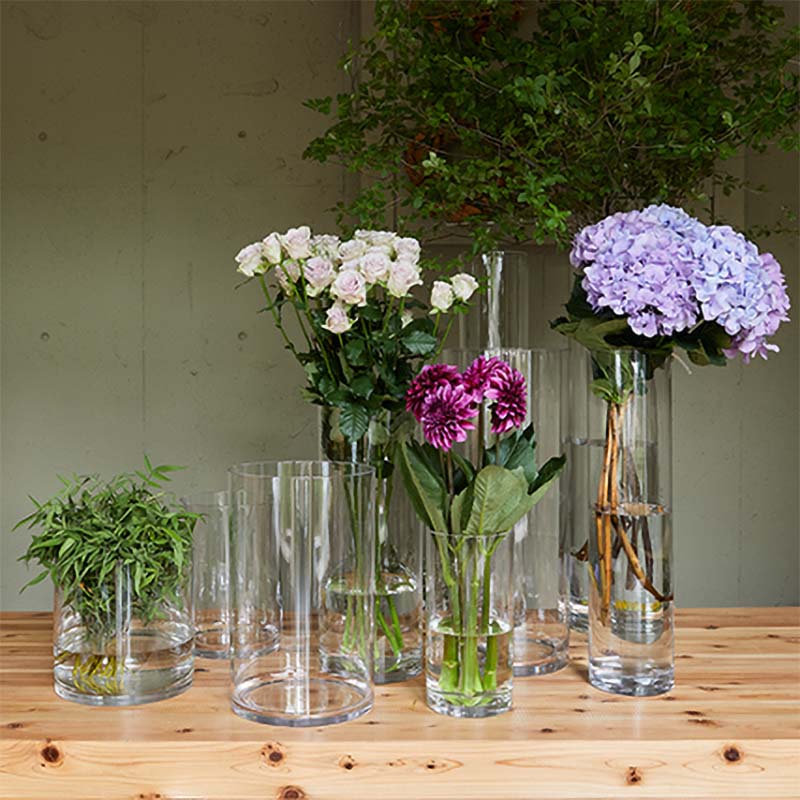 PC straight-R 930-258-000 直径25×60cm ピーシー・ストレート・アール フラワーベース 花瓶 花器 ポリカーボネート 花材 松K 代引不可