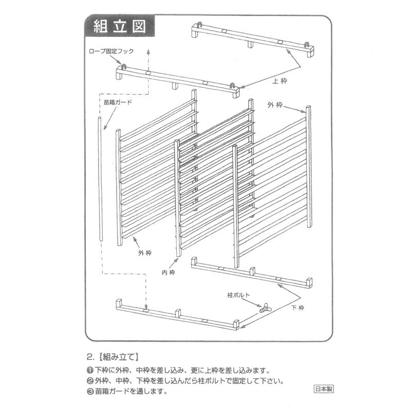 国産 アルミ 苗コンテナ 軽トラ用 水平型 64枚積 KS-64AL 軽トラック 水稲 苗箱 育苗箱 苗 運搬 コンテナ 棚 組立式 ケーエス製販 営業所留め限定 代引不可