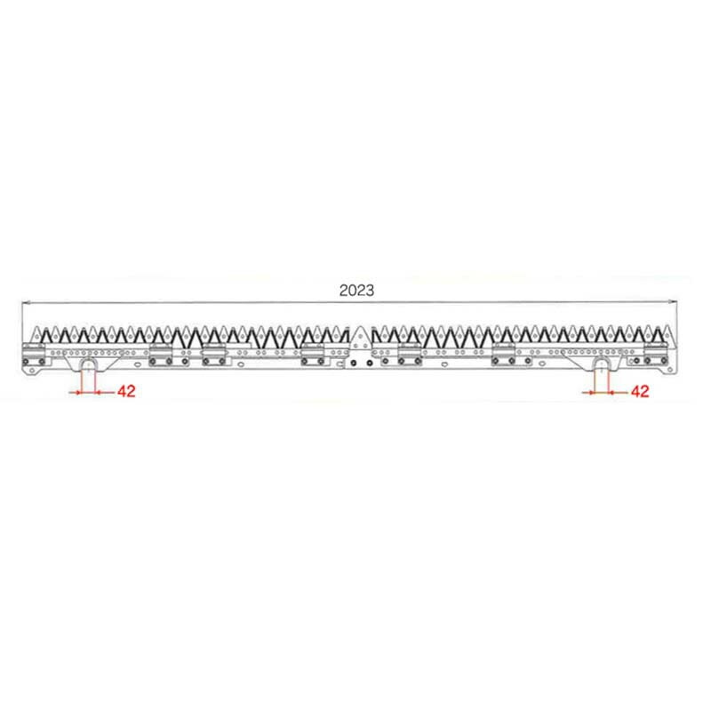 nashim コンバイン刈刃 Y ヤンマー 8094 LR分離5条 AG-6100 AG-6114 YH-6101 YH-6115 ナシモト オK 代引不可