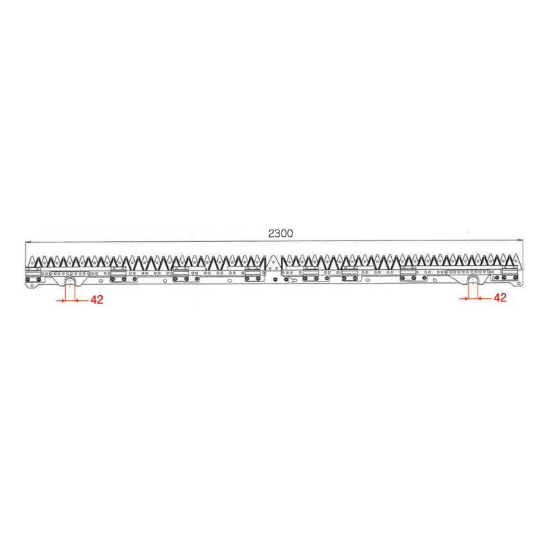 nashim コンバイン刈刃 Y ヤンマー 8124 LR分離7条 AG-7114 YH-7115 ナシモト オK 代引不可