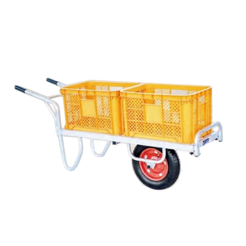 ハラックス コン助 アルミ製 平形一輪車 CN-35D 幅せまタイプ コンテナ縦2個用 防J 代引不可