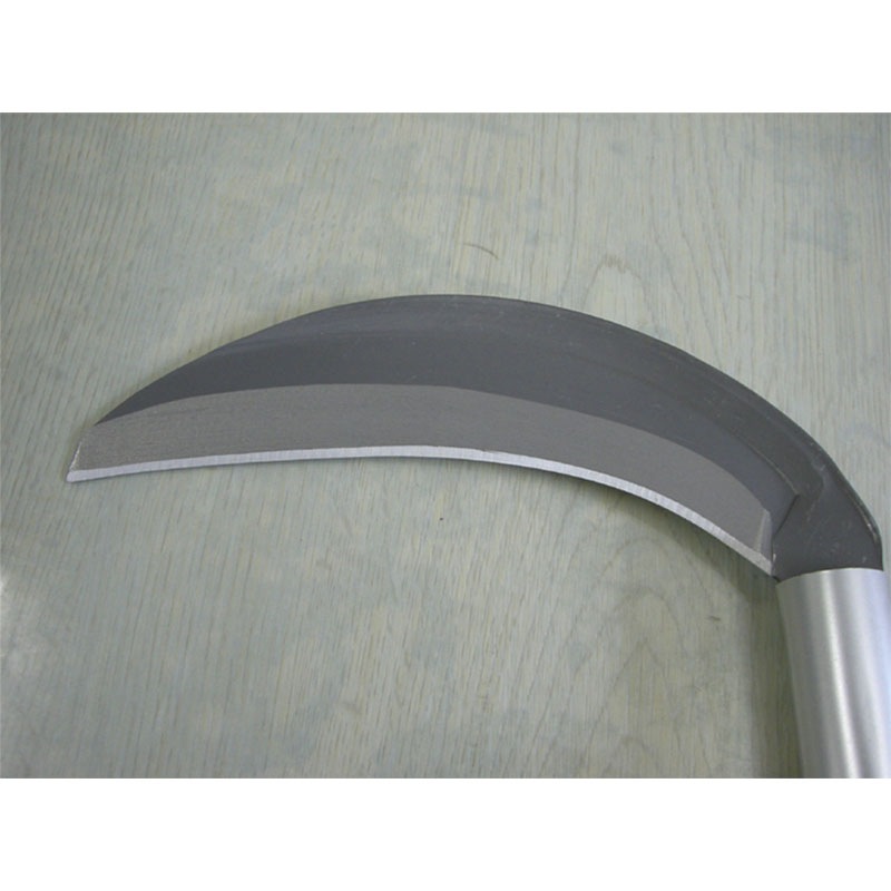 切れ者参上 片刃中厚鎌 195mm HS-022 クロマックス鋼 かま 鎌 豊稔 ホウネンミヤワキ 三冨D