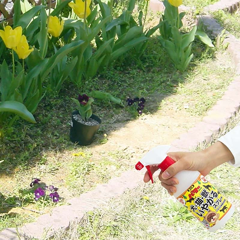 犬・猫・獣いやがるスプレー 500ml 日本製 犬 猫 獣 臭覚 刺激 天然成分 安心 安全 児玉 花壇 家の回り 福KD