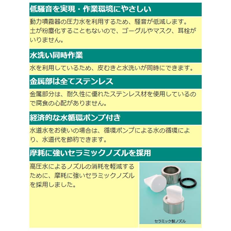 ネギ皮ムキ機 水圧式 水洗い機 N40EDR サンエー ねぎ 皮むき機 代引不可