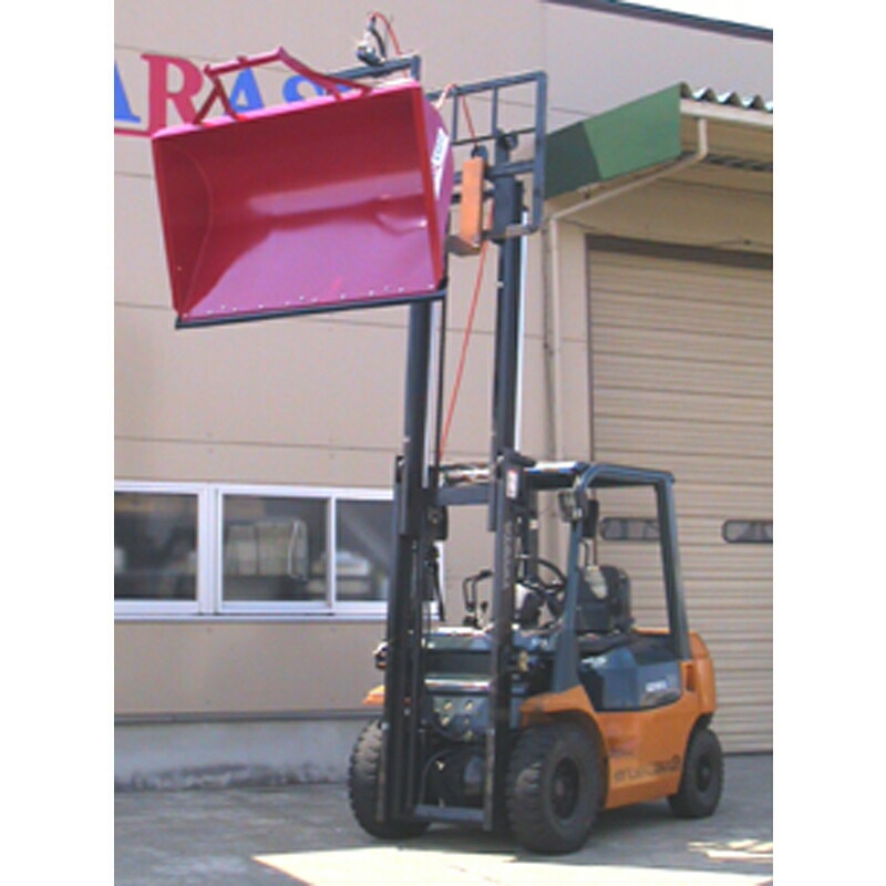 ダンプバケット FS-151 フォークリフト 籾殻 土砂 運搬 除雪 イガラシ機械工業 オK 個人宅配送不可 代引不可 受注生産 納期2ヶ月程度