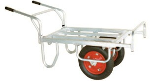 ハラックス コン助 アルミ製 平形二輪車 CN-45DW 一輪車に付け替え可能タイプ 防J 個人宅配送不可 代引不可