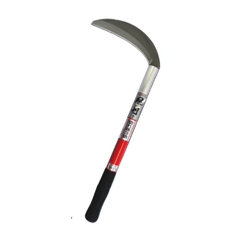 風刈 中厚鎌 赤柄 ゴムグリップ付 180mm HSSR-021 かま 鎌 豊稔 ホウネンミヤワキ 三冨D
