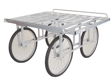ハラックス 楽太郎 アルミ 製 収穫台車 (強力型) RA-500 伸縮サイドガード付 防J 代引不可