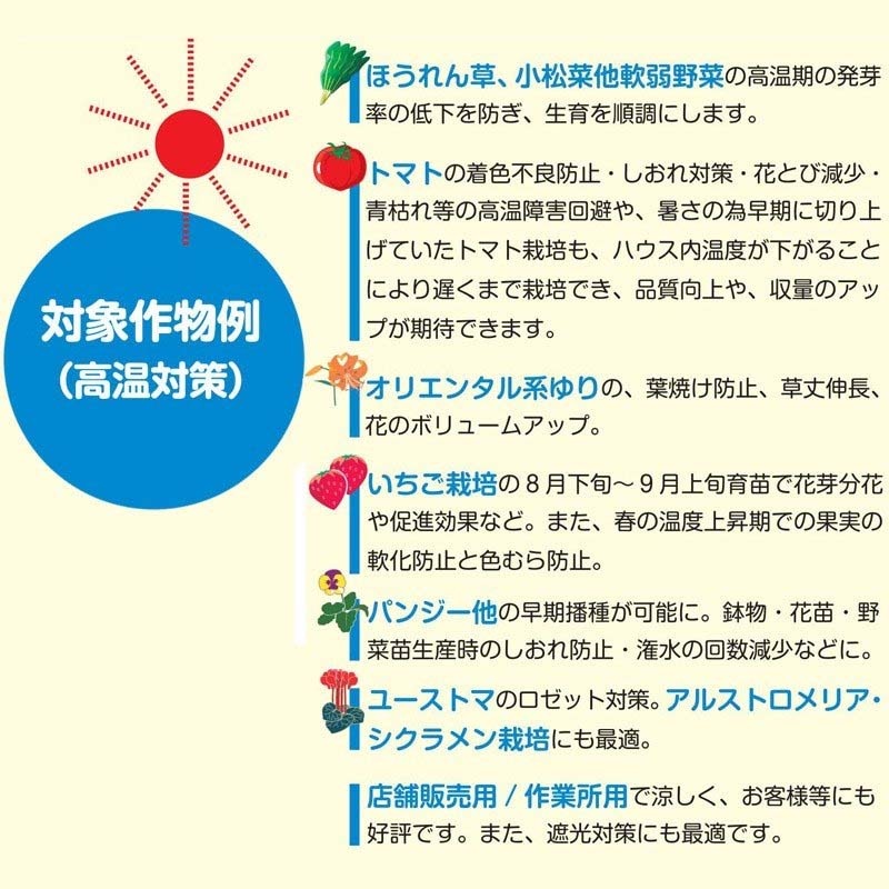 2m×100m 白 遮光率30～35％ タキイホワイトTW 遮光ネット TW30 寒冷紗 タキイ種苗 代引不可