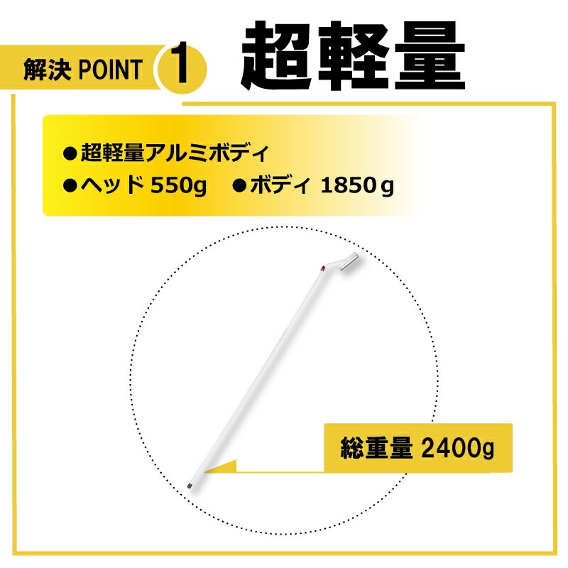 6.0m 伸縮自在式 雪かきにょい棒2 OS-9619 アルミ 雪下ろし 棒 屋根 カーポート 雪おろし 雪降ろし 雪落とし 雪おとし 雪かき 雪庇落とし 道具 セキカワ フTD