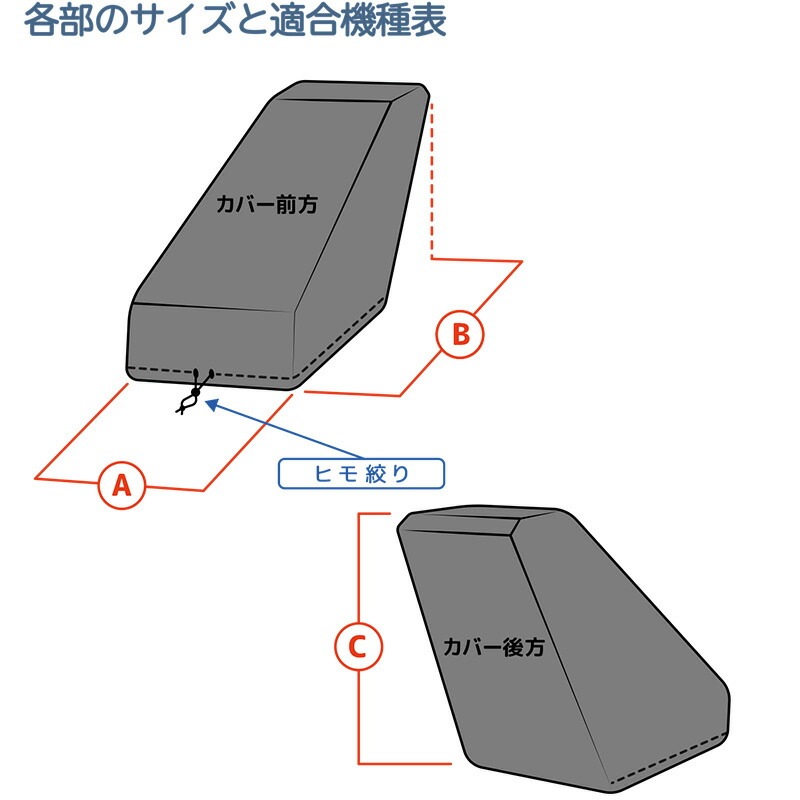 ドーザータイプ 除雪機専用カバー ブラック 幅800mm未満用 インフィモ 除雪機カバー 黒 O.S.S. 大阪繊維資材 DZ