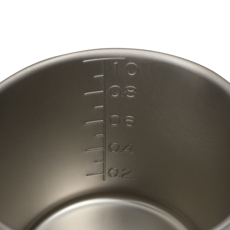チタン 計量カップ ビーカー 口付 手付 TN-635H 1000cc スギコ 軽量 耐食性 食品 薬品 計量 スギコ産業 代引不可