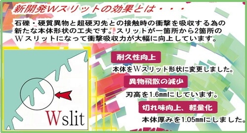 3枚 Wスリット 岩間式 ミラクルパワーブレード 230mm 厚み1.05mm 刃数 27P WMR型 超軽量タイプ チップソー 替刃 草刈機 刈払機 用 草刈り 日光製作所 日B DZ