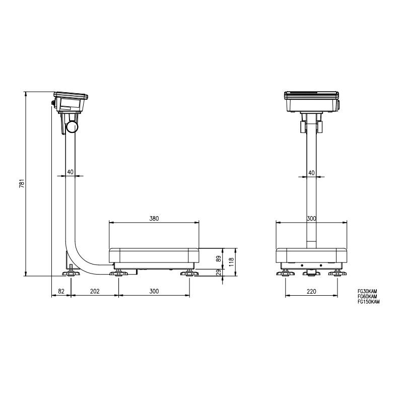 A&D デジタル台はかり FG-30KAM-K ひょう量 30kg 検定付き 計測 計測器 計量 測量 測定 電子 デジタル エーアンドディー 宇N 代引不可