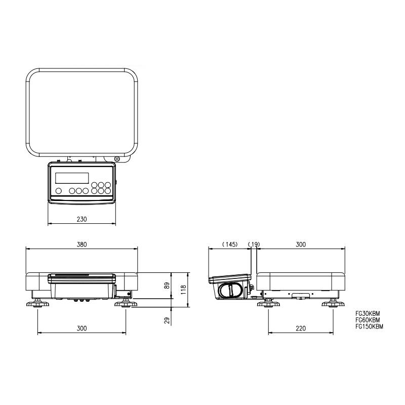 A&D デジタル台はかり FG-150KBM-K ひょう量 150kg 検定付き 計測 計測器 計量 測量 測定 電子 デジタル エーアンドディー 宇N 代引不可