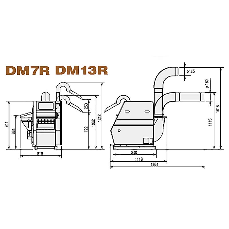 籾すり機 ハイパール DM7R-SM 100V 3～7俵/時 大竹製作所 オータケ 籾 籾摺り機 もみすり オK 個人宅配送不可 代引不可