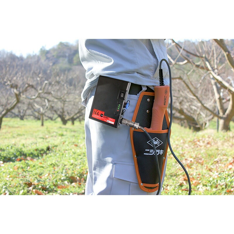 ニシガキ N-948 太丸ハンディー芽切 バッテリー・充電器付 充電式芽切鋏 剪定鋏 バサミ 剪定はさみ 三冨 D