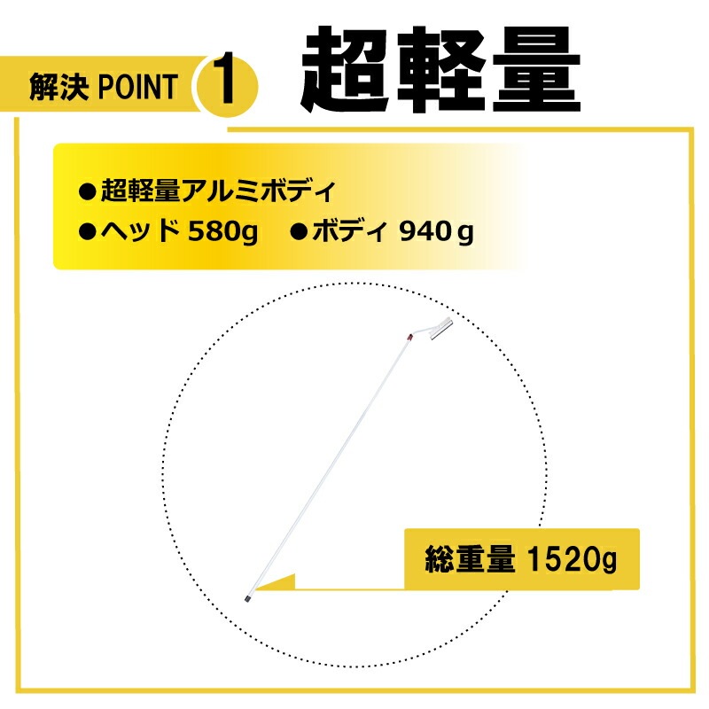 3.45m 伸縮自在式 ホッカイ棒 SO-1021 アルミ 雪下ろし 棒 屋根 カーポート 雪おろし 雪降ろし 雪落とし 雪おとし 雪かき 雪庇落とし 道具 除雪 セキカワ フTD