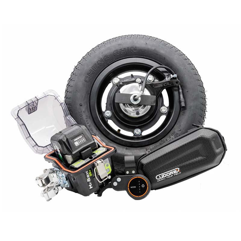 一輪車電動化キット E-cat kit2 バッテリー充電器なし AEC2-08 一輪車 ねこ車 電動化 農業 農業用品 キューボレックス CuboRex シB 北海道別途送料 代引不可