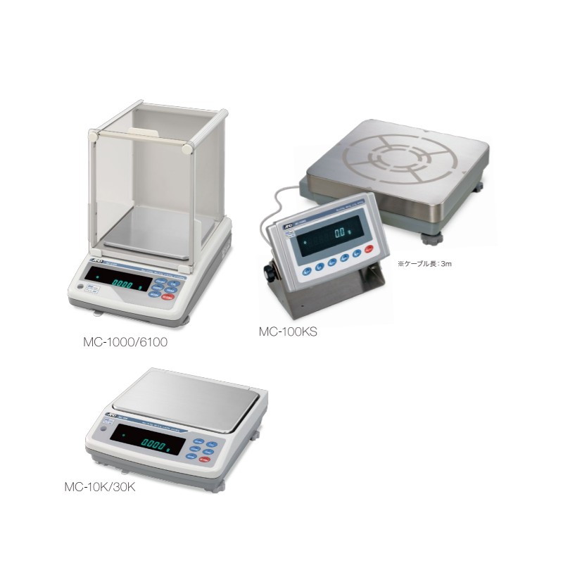 A&D 汎用電子天びん MC-10K ひょう量 10.1kg 計測 計測器 計量 測量 測定 電子 デジタル エーアンドディー 宇N 代引不可