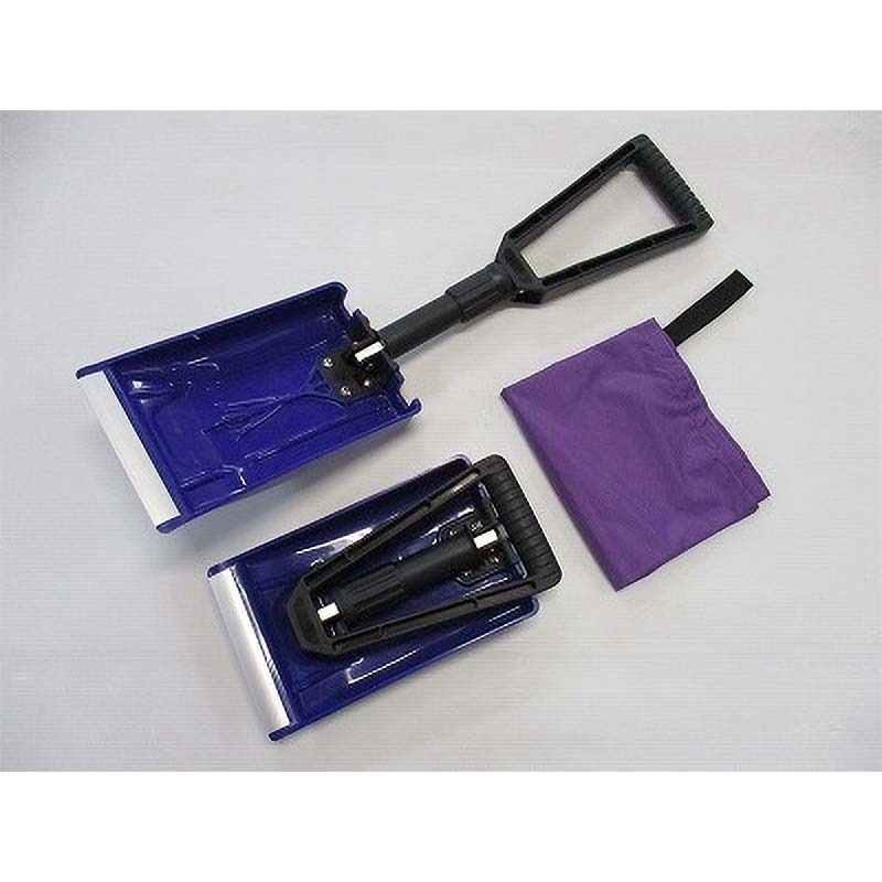 コンパル TATAMU ハンディーショベル 収納袋付 除雪スコップ プラスコップ 雪用品 雪対策 除雪 雪かき スノーショベル 車 小型 緊急 アサノヤ産業 D