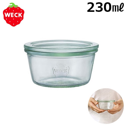 �����å� ���饹����˥����� �⡼��ɥ������� WE-740/230ml WECK MOLD SHAPE ���Ρܥե�