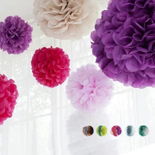 ✨ ペーパーポンポン ペーパー ポンポン ミックスカラー PAPER POM-POM MIX COLOR 30cm