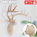 ޥ֥ amabro å ˥ޥ إå WOOD ANIMAL HEAD [Deer /Bear ]