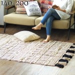 ޥ֥ ե󥸥饰 140200cm amabro FLINGE RUG Living