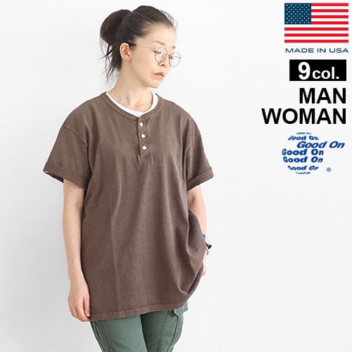 Good On HENLEY NECK T-SHIRTS GOST1102 グッド オン ヘンリー ネック