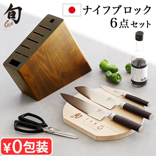  Classic 饷å 1000ǰ ʥե֥åå Shun Classic Knife Block Set DMB0101