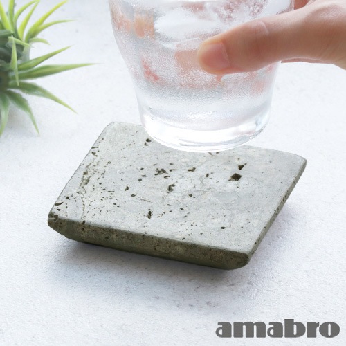 アマブロ トラバーチン コースター amabro TRAVERTINE COASTER