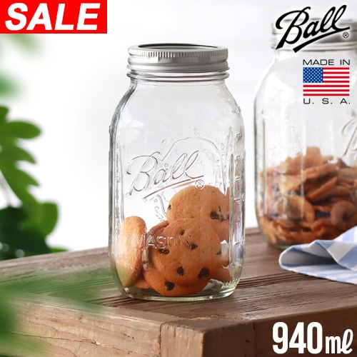 正規品 Ball レギュラーマウス 32oz 940ml [単品] Mason jar