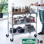 �ڥ᡼����ľ���ʡۥǥ��ơ��� �᥿�� �ե�����ǥ��� ������ DETAIL Metal Folding Cart [ 3 Tier ]