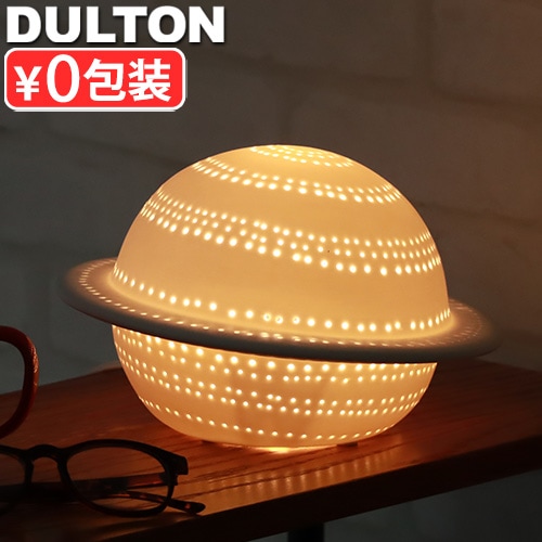 ����ȥ� �ݡ������ �饤�� [ ���� / �ޥåȥۥ磻�� ] DULTON Porcelain light SATURN