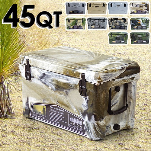 ���������� �����顼�ܥå��� Deelight iceland cooler box ��45QT / 42.6L�� �֥�å�������ɥ���