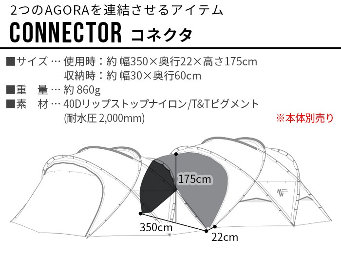 MINIMAL WORKS AGORA CONNECTOR [MGSH-AG010-CN0]