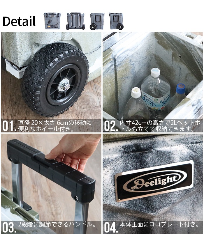 �ǥ����饤�� ���������� �����顼�ܥå��� �ۥ������դ� 45QT / ��42L Deelight iceland Cooler Box ver.2