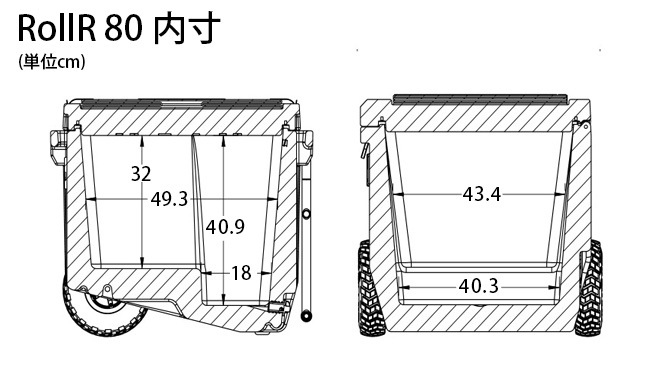 ������ �����С� �ץ������� �����顼80/75.7L ROVR PRODUCTS RollR80qt