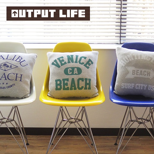ȥץåȥ饤 å ǥ˥ å OUTPUT LIFE SWEATDENIM CUSHION