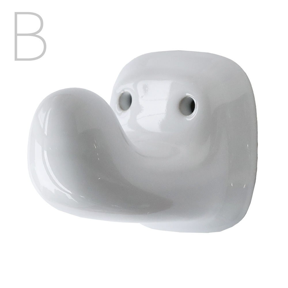 ����ȥ� �ݡ������ ������ �եå� A / B DULTON PORCELAIN ROBE HOOK